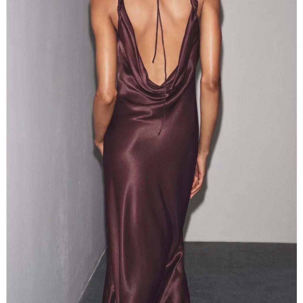 ZW COLLECTION SATIN LONG DRESS - Picture 3 of 8